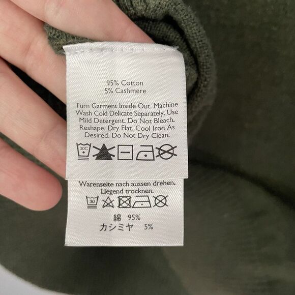 Eddie‎ Bauer Sweater Mens XLT Mock Neck Long-Sleeve 1/4 Zip Cotton Cashmere - Picture 5 of 11